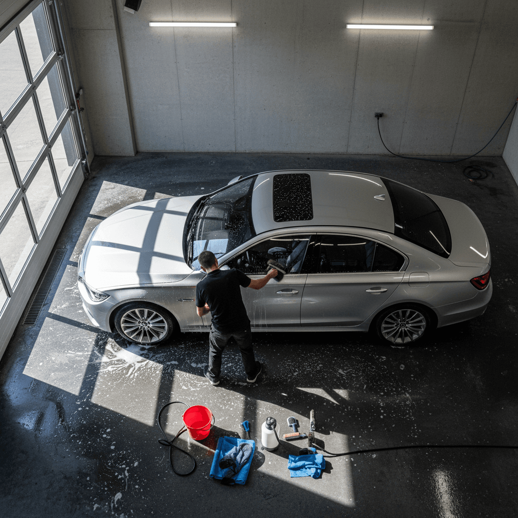 Tire and wheel cleaning
